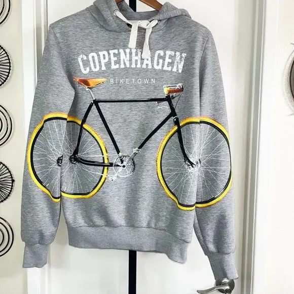 Fox Racing Mens Copenhagen Biketown Fleece Bike Graphic Hoodie - Gray, Size M - Picture 5 of 5